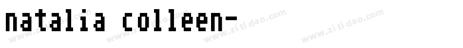 natalia colleen字体转换
